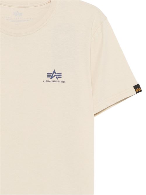 T-shirt uomo Alpha Industries panna basic Alpha Industries | 188505300